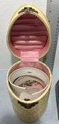 White Celluloid Box of Victorian Collars And Cuffs & Wittner Wooden Metronomes