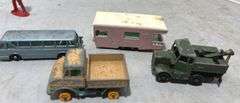 Deputy Outfit Metal Cap Pistol, Cloth Toy Town Book & Matchbox Toy Collection