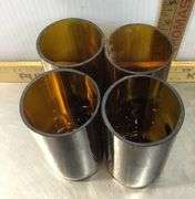 Corning Ware Baking Dishes With PYREX Lids, 2 Fire-King Bowls and 4 Amber Colored Glasses
