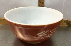 PYREX Mixing Bowls & Casserole Dishes, Old Orchard, Woodland Brown and Autumn Harvest Patterns