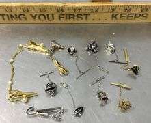 National Dairy Pins, 1915 Salt Spoon, Cuff Links, Tie Tacks, Pins and More