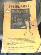 McCormick-Deering Cream Separator with Owner’s Manual