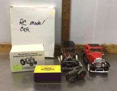RC Model Car, Vintage Cars, Co-Op No. 3 Tractor, Matchbox Series and Case Tractor