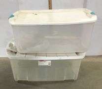 Large a clear Storage Totes with Lids