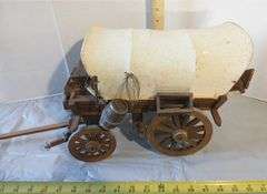 Handmade Wooden Covered Pioneer Wagon