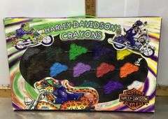 G.I.Joe Cobra Rattler Construction Set and Harley Davidson Crayons
