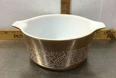 PYREX Mixing Bowls & Casserole Dishes, Old Orchard, Woodland Brown and Autumn Harvest Patterns