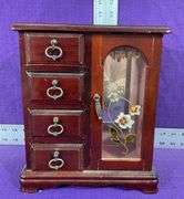 4 Drawer Wood Jewelry Box