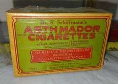 Dr R Schiffman's Asthmador Medical Cigarettes, Cough Drops & Blosser's Cigarettes