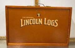Wooden Case of Lincoln Logs