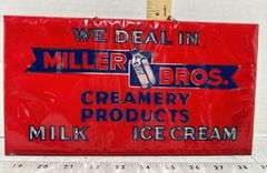 Miller Brothers Creamery Sign From Mount Clemens Michigan