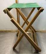 Fold Up Stool, Standing Mat & Rag Rugs