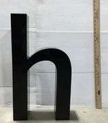 Black Facade Letter - Lowercase H