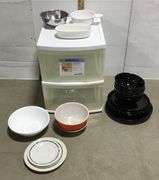 2-Drawer Sterilite Storage of Various Dishes
