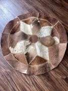 Cowhide 43” Round Rug- made in Argentina