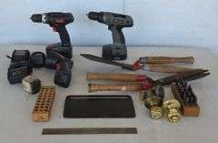 Drill Master Drills and Chargers, Hedge Trimmers and More