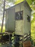 5'x5' Hunting Shack Mounted to Trailer Buyer Responsible for Removal