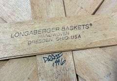 Longaberger Basket with Cloth & Plastic Liners