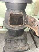 N. Manchester Cast Iron Pot Belly Stove 30.5”T X 16"W X 22”D