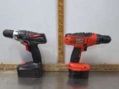 3 Drills with Batteries and Chargers