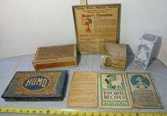Collectable Advertising Boxes,  Cookbooks & Blossers Medical Cigarettes Advertisement