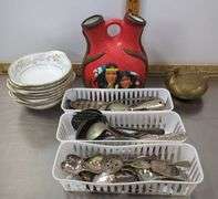 Tableware, Brass Duck, Cereal Bowls & Native American Art