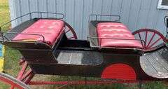 Horse Drawn Two Bench 76” X 38” Buggy