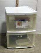 2-Drawer Sterilite Storage of Various Dishes