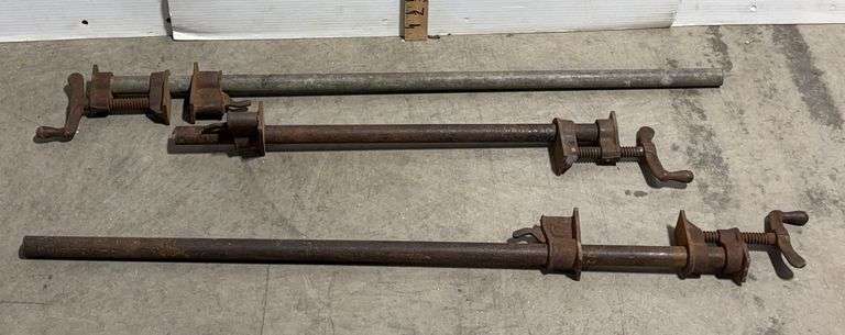 Qty-3 Vintage Bar Clamps