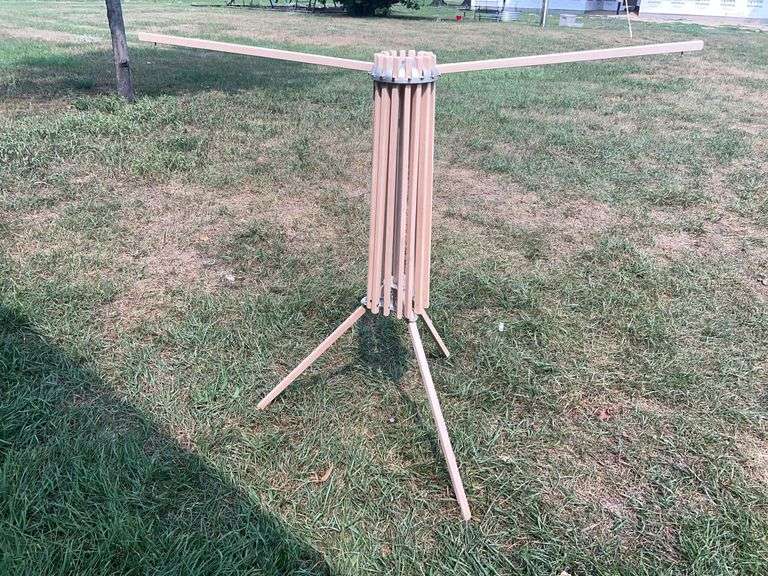 Wooden 43” Tall Freestanding Rotating Drying Rack