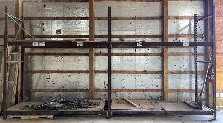 Industrial Steel Shelving Unit- 10’ tall, 18’ 6” long & 38” deep