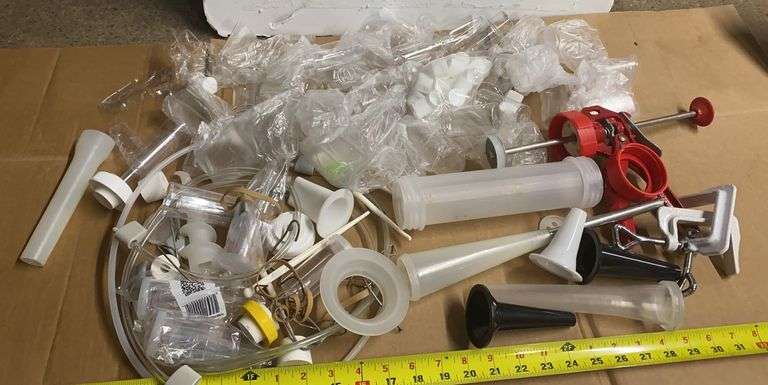 Hand Sausage Stuffer and Supplies