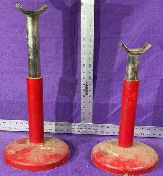 Pair of Adjustable Pipe Stands