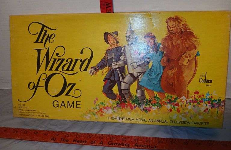Vintage 1974 Cadaco "The Wizard of Oz" Board Game