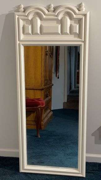 Plastic Framed Wall Mirror 48”Tx19.5”W