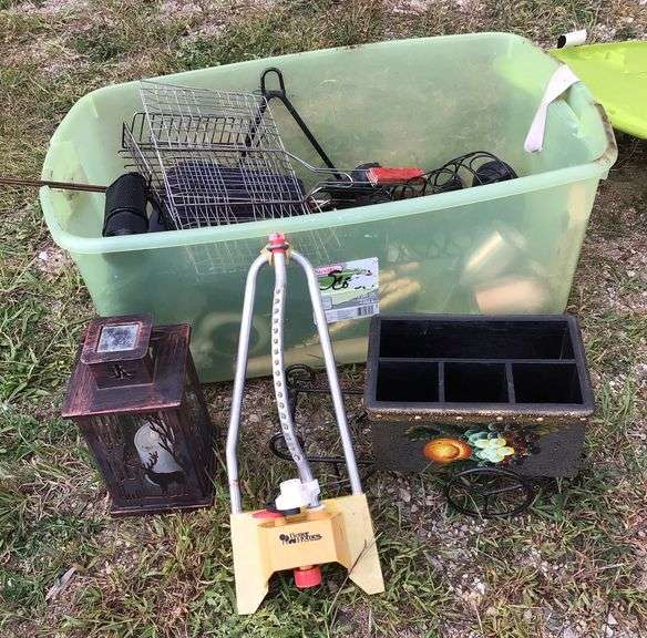 Tote of Assorted Items - Sherwood Auctions