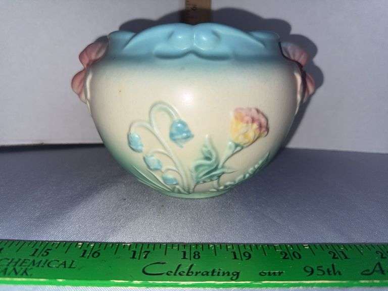 Hull Art Pottery Bowknot Jardiniere Vase