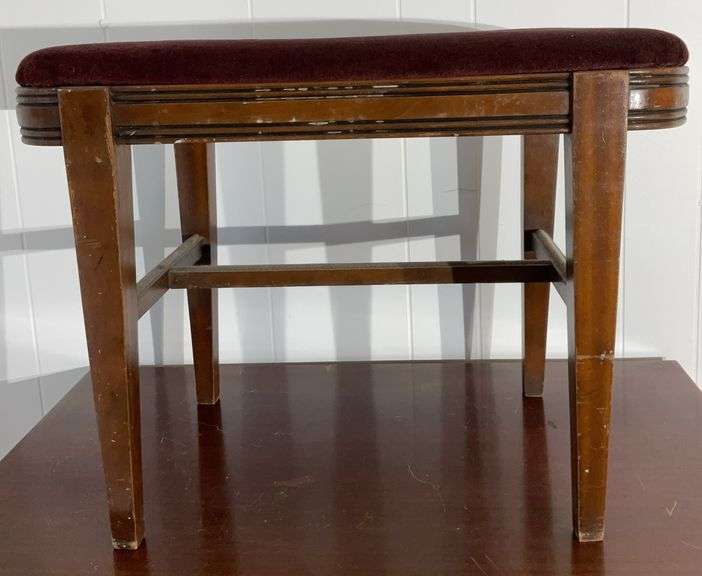 Vintage Vanity Bench 18”Tx25”Lx14”W