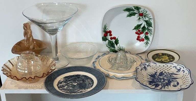 Collection of Decorative Plates, Juicer & More