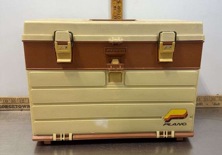 PLANO 6102 Fishing Tackle Box One Tray, Green-Made in the USA Plano,IL