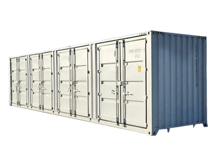 40ft High Cube Container with 4 Side Doors Dark Grey