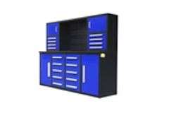 Unused 2025 7 FT Work Bench with 18 Drawers. 86*23*39 inch.Packed in Plastics.Drawers with lock and 