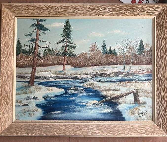 Sunny Winter Creek 28X25