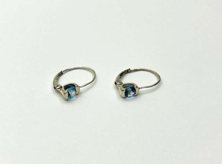 Sterling Silver Natural Blue Topaz