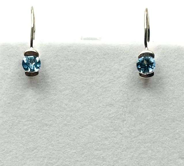 Sterling Silver Natural Blue Topaz