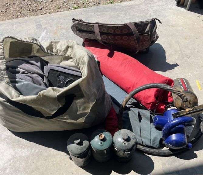 Camping- Tent, Air Mattress, propane, Pumps