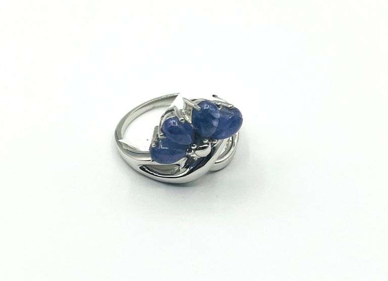 Sterling Silver Natural Tanzanite (0.60ct) Ring