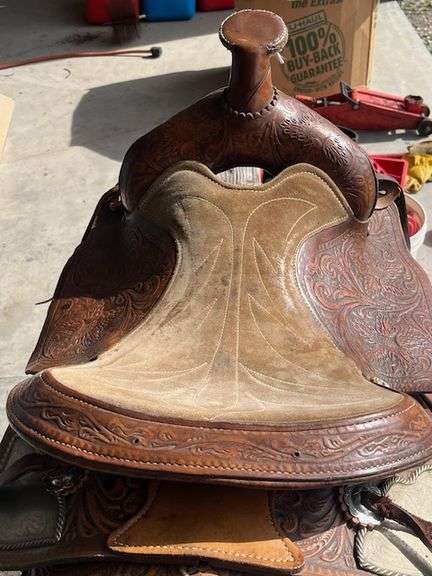 Riding Horse Saddle & Stand