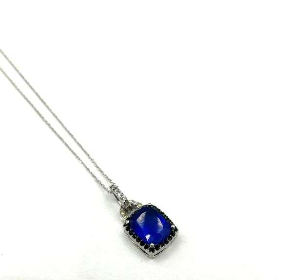 ashion Jewelry CZ Pendant with Sterling Silver Chain