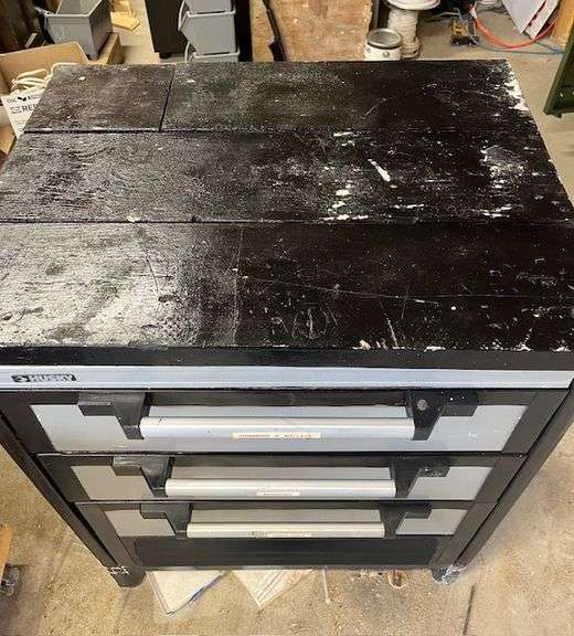 Husky Garage Cabinet W/ Wood Top
